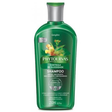 Shampoo Phytoervas Controle de Oleosidade Gengibre - Shampoo para cabelo oleoso